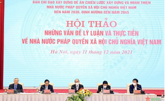 Hội thảo cấp quốc gia &ldquo;Những vấn đề l&yacute; luận v&agrave; thực tiễn về Nh&agrave; nước ph&aacute;p quyền x&atilde; hội chủ nghĩa Việt Nam&rdquo;