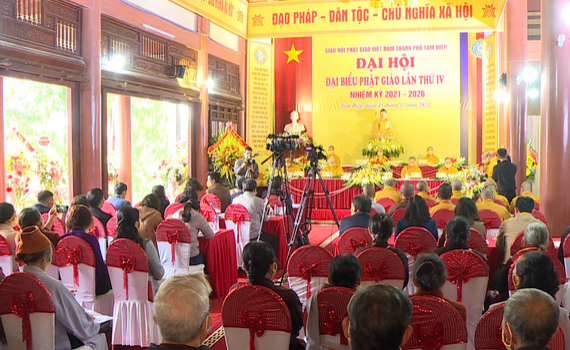Đại hội đại biểu Phật gi&aacute;o th&agrave;nh phố Tam Điệp lần thứ IV