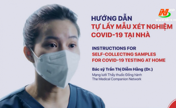 Hướng dẫn tự lấy mẫu x&eacute;t nghiệm Covid-19 tại nh&agrave;
