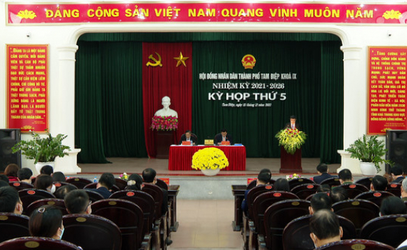 Kỳ họp thứ năm, HĐND th&agrave;nh phố Tam Điệp kh&oacute;a IX