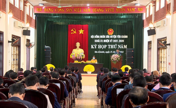 Kỳ họp thứ năm, HĐND huyện Y&ecirc;n Kh&aacute;nh kh&oacute;a XV