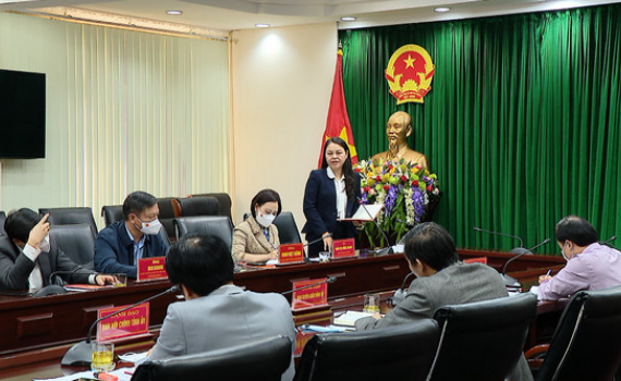 Hội nghị Kiểm điểm tập thể l&atilde;nh đạo Đo&agrave;n ĐBQH tỉnh năm 2021