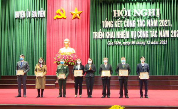 Huyện ủy Gia Viễn tổng kết c&ocirc;ng t&aacute;c năm 2021
