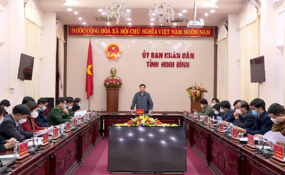 Hội nghị triển khai c&aacute;c biện ph&aacute;p ph&ograve;ng, chống dịch Covid-19 tr&ecirc;n địa b&agrave;n tỉnh