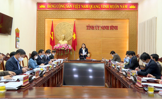 Hội nghị Ban Thường vụ Tỉnh ủy ng&agrave;y 16/12/2021