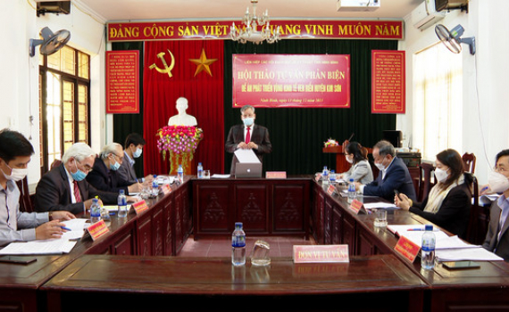 Hội thảo tư vấn, phản biện đề &aacute;n Ph&aacute;t triển v&ugrave;ng kinh tế ven biển huyện Kim Sơn