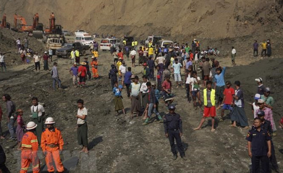 Lở đất tại mỏ ngọc ở Myanmar: &Iacute;t hy vọng t&igrave;m thấy người sống s&oacute;t