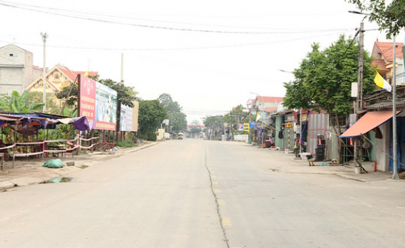 Thiết lập c&aacute;ch ly y tế (phong tỏa) v&ugrave;ng c&oacute; dịch COVID-19 tại x&atilde; Kim Đ&ocirc;ng, huyện Kim Sơn