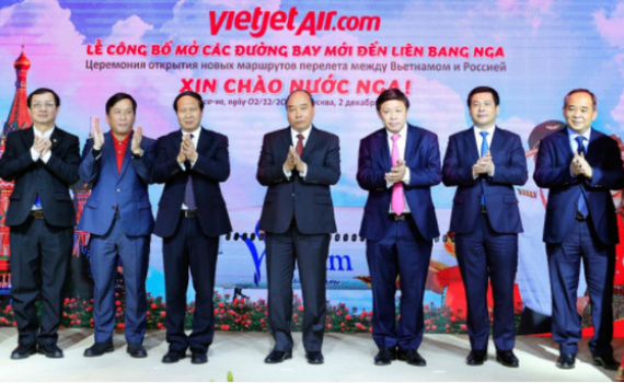 Vietjet c&ocirc;ng bố c&aacute;c đường bay thẳng tới Moscow nh&acirc;n chuyến thăm Nga của Chủ tịch nước Nguyễn Xu&acirc;n Ph&uacute;c