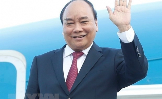Chủ tịch nước Nguyễn Xu&acirc;n Ph&uacute;c l&ecirc;n đường thăm cấp Nh&agrave; nước tới H&agrave;n Quốc