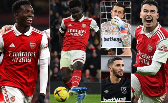 Arsenal x&acirc;y chắc ng&ocirc;i đầu Ngoại hạng Anh