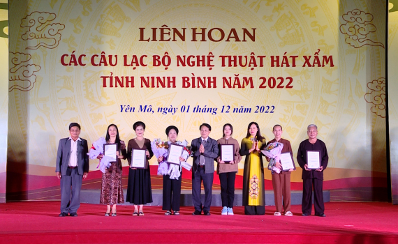 Li&ecirc;n hoan c&aacute;c CLB nghệ thuật h&aacute;t Xẩm tỉnh Ninh B&igrave;nh năm 2022
