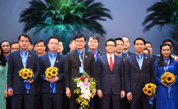 Đồng ch&iacute; B&ugrave;i Quang Huy t&aacute;i đắc cử B&iacute; thư thứ nhất Ban Chấp h&agrave;nh Trung ương Đo&agrave;n