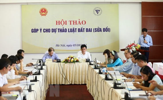 Lấy &yacute; kiến nh&acirc;n d&acirc;n đối với dự thảo Luật Đất đai (sửa đổi)