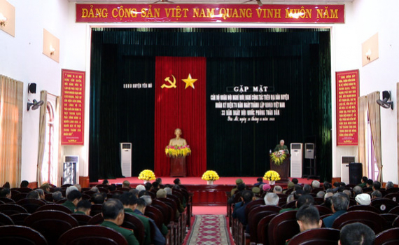 Y&ecirc;n M&ocirc; gặp mặt kỷ niệm 78 năm Ng&agrave;y th&agrave;nh lập Qu&acirc;n đội nh&acirc;n d&acirc;n Việt Nam