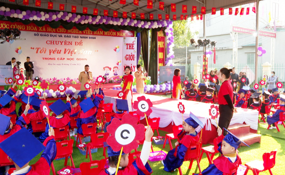 Ng&agrave;y hội an to&agrave;n giao th&ocirc;ng cho trẻ mầm non