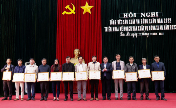 Y&ecirc;n M&ocirc; triển khai sản xuất vụ Đ&ocirc;ng Xu&acirc;n năm 2023