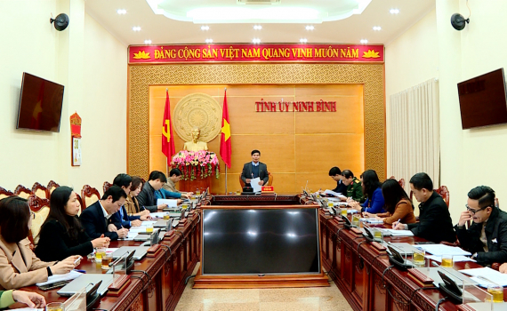 Thường trực Tỉnh ủy giao ban c&ocirc;ng t&aacute;c D&acirc;n vận qu&yacute; IV năm 2022