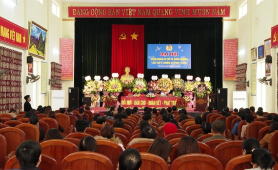 Đại hội c&ocirc;ng đo&agrave;n cơ sở x&atilde; Đồng Hướng