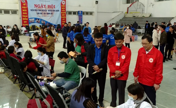 Nho Quan tổ chức hiến m&aacute;u t&igrave;nh nguyện đợt 2 năm 2022