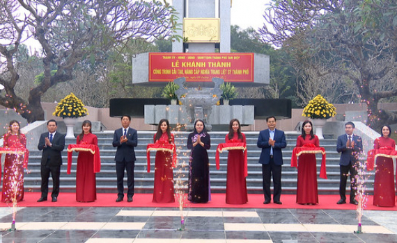 Tam Điệp kh&aacute;nh th&agrave;nh c&ocirc;ng tr&igrave;nh ch&agrave;o mừng kỷ niệm 40 năm th&agrave;nh lập thị x&atilde;