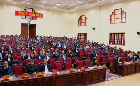 Tỉnh ủy Ninh B&igrave;nh thảo luận chương tr&igrave;nh h&agrave;nh động thực hiện Nghị quyết Hội nghị Trung ương 6, kh&oacute;a XIII của Đảng