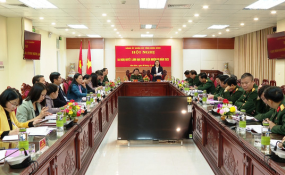 Đảng ủy Qu&acirc;n sự tỉnh ra Nghị quyết l&atilde;nh đạo thực hiện nhiệm vụ năm 2023