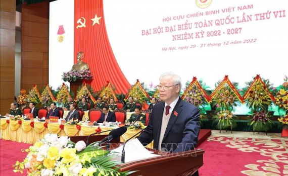 Ph&aacute;t biểu của Tổng B&iacute; thư Nguyễn Ph&uacute; Trọng tại Đại hội đại biểu to&agrave;n quốc Hội Cựu chiến binh Việt Nam lần thứ VII