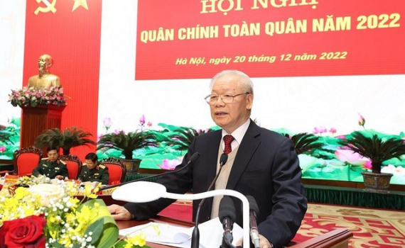 Tổng B&iacute; thư Nguyễn Ph&uacute; Trọng: Đảng bộ Qu&acirc;n đội phải l&agrave;m gương, l&agrave;m mẫu về mọi mặt trong to&agrave;n Đảng