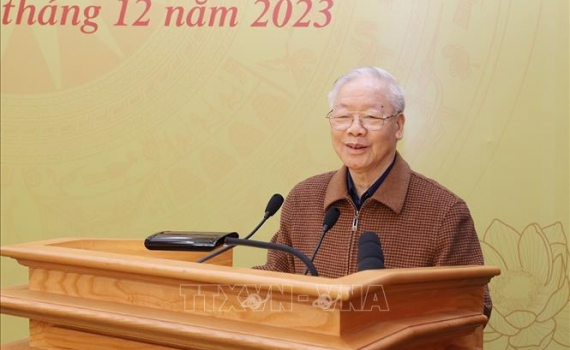 Ph&aacute;t biểu của Tổng B&iacute; thư Nguyễn Ph&uacute; Trọng tại Hội nghị Đảng ủy C&ocirc;ng an Trung ương năm 2023