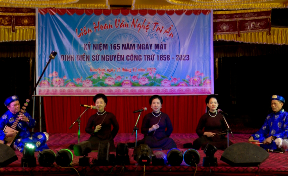 Li&ecirc;n hoan văn nghệ tri &acirc;n kỷ niệm 165 Ng&agrave;y mất Dinh điền sứ Nguyễn C&ocirc;ng Trứ