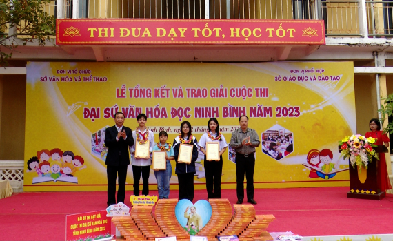 Tổng kết v&agrave; trao giải Cuộc thi Đại sứ Văn h&oacute;a đọc tỉnh Ninh B&igrave;nh năm 2023