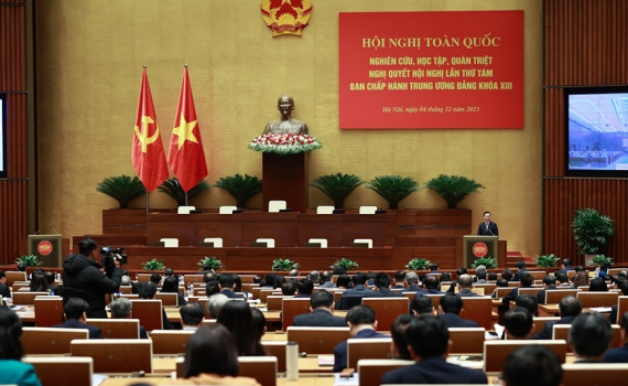 Hội nghị to&agrave;n quốc nghi&ecirc;n cứu, học tập, qu&aacute;n triệt Nghị quyết Hội nghị lần thứ t&aacute;m Ban Chấp h&agrave;nh Trung ương Đảng kh&oacute;a XIII