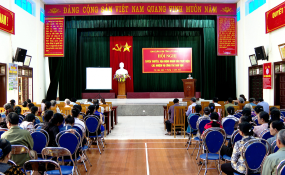 Tuy&ecirc;n truyền, vận động nh&acirc;n d&acirc;n thực hiện c&aacute;c nhiệm vụ c&ocirc;ng t&aacute;c d&acirc;n vận tại x&atilde; Gia Lập, huyện Gia Viễn