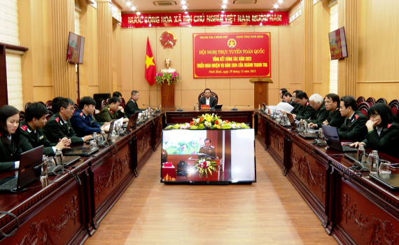 Hội nghị trực tuyến to&agrave;n quốc triển khai nhiệm vụ ng&agrave;nh Thanh tra năm 2024