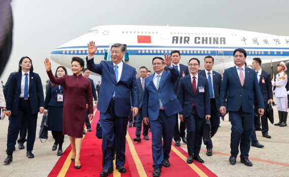 Thủ tướng Phạm Minh Ch&iacute;nh đ&oacute;n Tổng B&iacute; thư, Chủ tịch nước Trung Quốc Tập Cận B&igrave;nh
