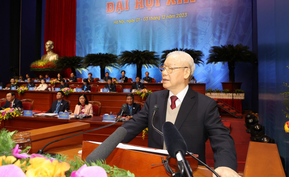 Tổng B&iacute; thư Nguyễn Ph&uacute; Trọng: Tiếp tục x&acirc;y dựng giai cấp c&ocirc;ng nh&acirc;n v&agrave; tổ chức c&ocirc;ng đo&agrave;n ng&agrave;y c&agrave;ng vững mạnh to&agrave;n diện, xứng đ&aacute;ng l&agrave; lực lượng ti&ecirc;n phong trong đổi mới, x&acirc;y dựng v&agrave; bảo vệ đất nước