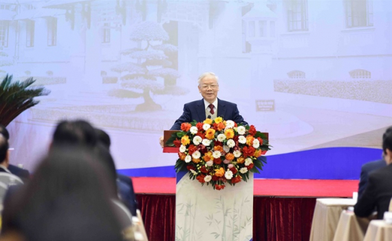 Tổng B&iacute; thư Nguyễn Ph&uacute; Trọng dự khai mạc Hội nghị Ngoại giao lần thứ 32