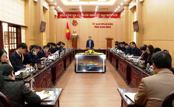 Hội nghị r&agrave; so&aacute;t tiến độ thực hiện nhiệm vụ tổ chức Festival Ninh B&igrave;nh &ndash; Tr&agrave;ng An lần thứ II