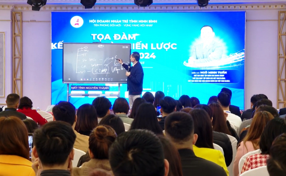 Hội Doanh nh&acirc;n trẻ tỉnh tổ chức Tọa đ&agrave;m "Kế hoạch v&agrave; chiến lược kinh doanh năm 2024"