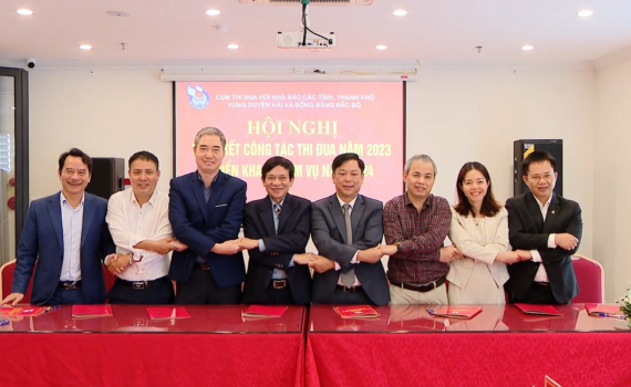 Cụm Thi đua Hội Nh&agrave; b&aacute;o c&aacute;c tỉnh, th&agrave;nh phố khu vực Duy&ecirc;n hải v&agrave; Đồng bằng Bắc Bộ tổng kết c&ocirc;ng t&aacute;c thi đua năm 2023