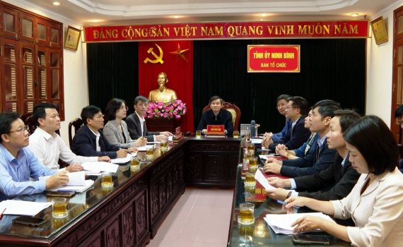 Hội nghị trực tuyến qu&aacute;n triệt, triển khai c&ocirc;ng t&aacute;c x&acirc;y dựng Đảng 5 năm v&agrave; tổng kết 15 năm thi h&agrave;nh Điều lệ Đảng
