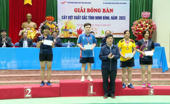 Giải b&oacute;ng b&agrave;n c&acirc;y vợt xuất sắc tỉnh Ninh B&igrave;nh năm 2023