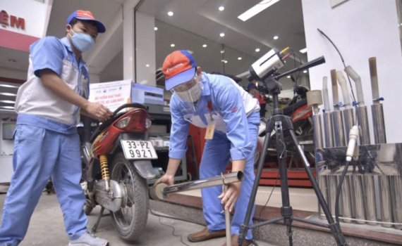 Gần 3.000 cơ sở đảm bảo triển khai kiểm định kh&iacute; thải xe m&aacute;y từ 1/1/2025