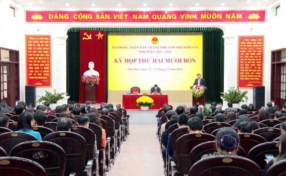HĐND th&agrave;nh phố Tam Điệp tổ chức kỳ họp thường lệ cuối năm