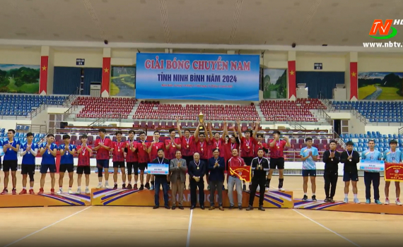 Bế mạc Giải B&oacute;ng chuyền nam tỉnh Ninh B&igrave;nh năm 2024