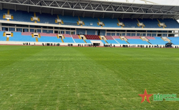 Lo ngại chất lượng mặt cỏ s&acirc;n Mỹ Đ&igrave;nh kh&ocirc;ng đảm bảo cho ASEAN Cup 2024