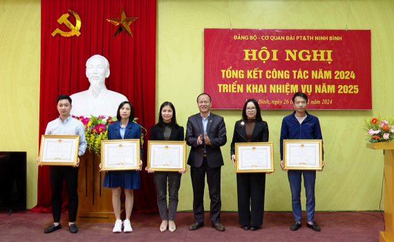 Đ&agrave;i Ph&aacute;t thanh v&agrave; Truyền h&igrave;nh Ninh B&igrave;nh tổng kết c&ocirc;ng t&aacute;c năm 2024