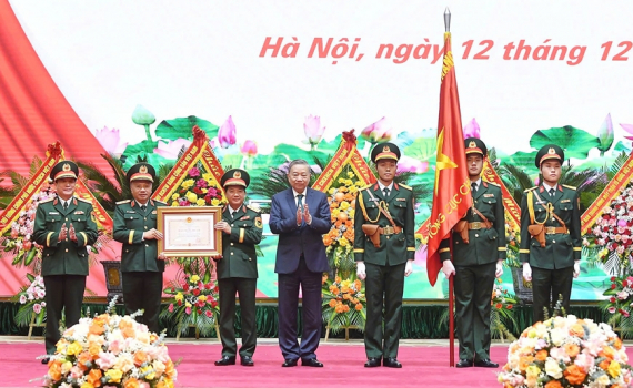 Tổng B&iacute; thư T&ocirc; L&acirc;m dự Lễ kỷ niệm 80 năm Ng&agrave;y truyền thống Tổng cục Ch&iacute;nh trị Qu&acirc;n đội nh&acirc;n d&acirc;n Việt Nam