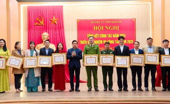 Huyện ủy Y&ecirc;n Kh&aacute;nh triển khai nhiệm vụ c&ocirc;ng t&aacute;c năm 2025